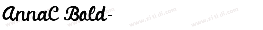AnnaC Bold字体转换